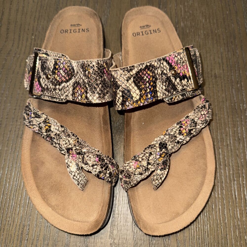 Earth Origins ORONO ONIDA SLIDES  Sandals Size 9 Medium Summer Beach